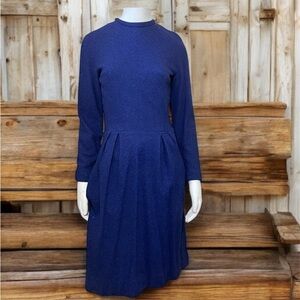 Vintage 1940’s Blue Long Sleeve Dress
